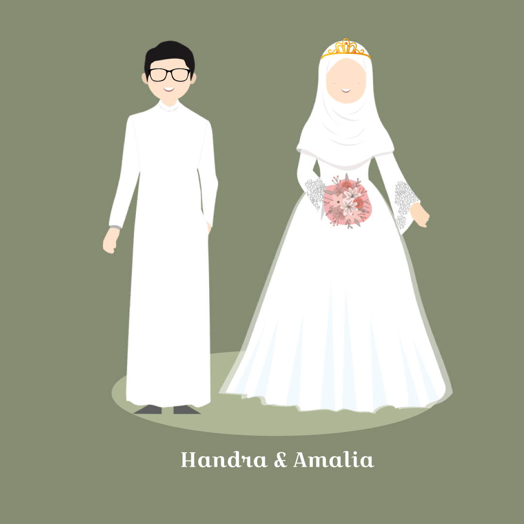 Handra & Amal | Tessa Green Scroll