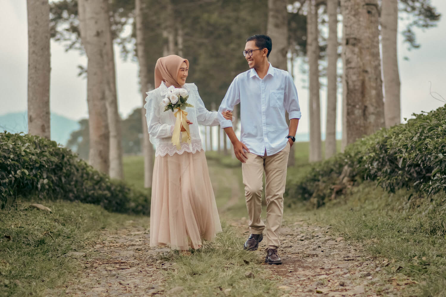 Foto latar wedding love gift